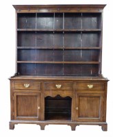 Lot 490 - 19th century oak dresser