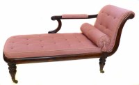 Lot 507 - Early Victorian chaise longue