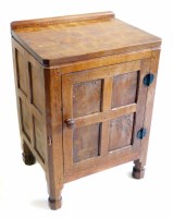 Lot 521 - Mouseman bedside cabinet