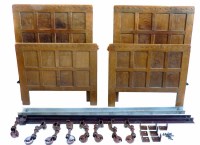 Lot 523 - Mouseman bed ends