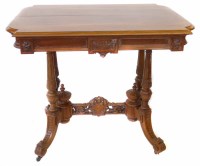 Lot 526 - Late Victorian walnut occasional table