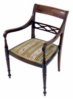 Lot 500 - Edwardian mahogany child's open arm chair