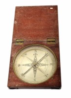 Lot 10 - A late 18th century/early 19th century compass
