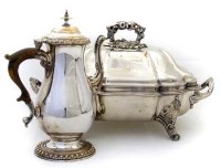 Lot 31 - Old Sheffield plate, coffee pot and tureen with
