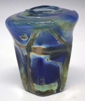 Lot 134 - Samuel Herman glass vase.
