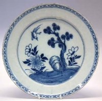 Lot 159 - Tin glazed charger.