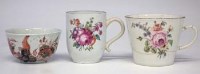 Lot 164 - Longton Hall cup circa 1755  painted with flora