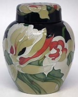 Lot 230 - Moorcroft Bossons design ginger jar and cover