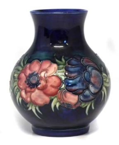 Lot 240 - Moorcroft Anemone pattern vase.