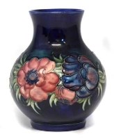 Lot 240 - Moorcroft Anemone pattern vase.