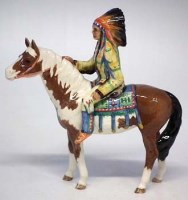 Lot 284 - Beswick Indian on horse back.