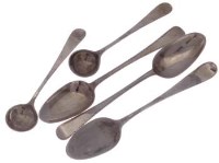 Lot 309 - Five Aberdeen silver spoons