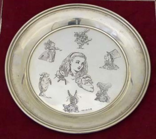 Lot 316 - Alice silver plate.