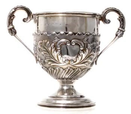 Lot 325 - Silver two-handled cup, London 1827.