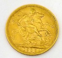 Lot 363 - Gold sovereign.