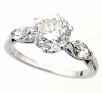 Lot 380 - Brilliant cut diamond ring, 2.02ct, on marquise
