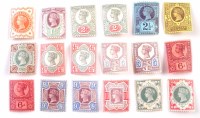 Lot 59 - QV 1887-92 Jubilee set to 1/- mint including several shades.