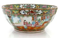 Lot 527 - Cantonese porcelain bowl.