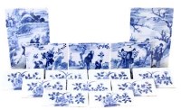 Lot 531 - Fourteen Chinese painted tiles.