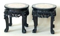 Lot 601 - Two Chinese jardiniere stands.