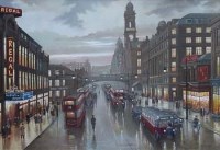 Lot 617 - Steven Scholes, Oxford Road, Manchester, 1962, oil.