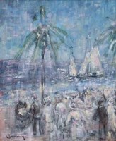 Lot 620 - W.J. Beauvais, The Palm Tree, oil.