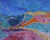 Lot 646 - Orlando Greenwood, Rural landscape, oil.