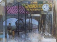 Lot 661 - Frederick G. Wills, Bedford Station, mixed media.