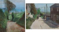 Lot 674 - Victor Bramley, Down to the Bay, Trevalgan and Down to the Mount, oil (2).