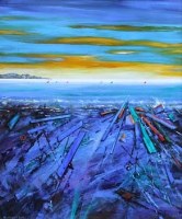 Lot 680 - David Wilde, Straits Yacht Race, oil.