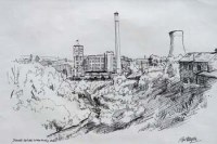 Lot 716 - Roger Hampson, Denvale Mill and Waters Meeting, Bolton, ink.