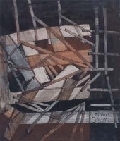 Lot 721 - Roy Durrant, Inscape, mixed media.