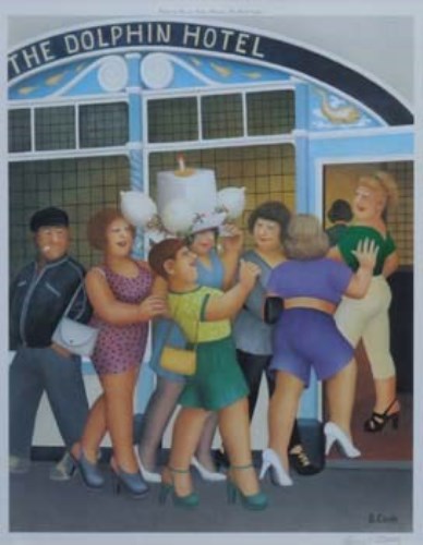 Lot 749 - After Beryl Cook, Hen Night, signed limited edition print.