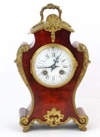Lot 829 - Gilt metal mounted Louis XV style mantel clock.