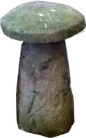 Lot 848 - Sandstone garden mushroom, height 64cm.