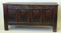 Lot 870 - Oak coffer.