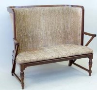Lot 873 - Edwardian settee.