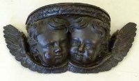 Lot 900 - Carved wood wall bracket