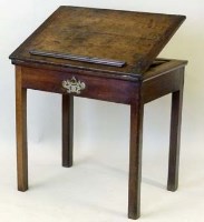Lot 904 - 18th century oak writing table.