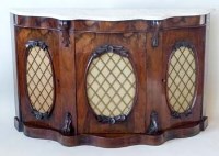 Lot 910 - Victorian figured walnut chiffonier