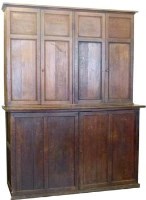 Lot 928 - Oak housekeepers cupboard, 19th century