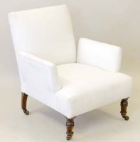 Lot 945 - Victorian upholstered easy chair
