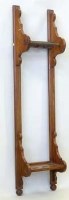 Lot 946 - Pitch pine wall hanging gun rack