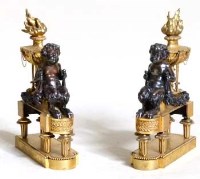 Lot 13 - Pair of French Chenets.