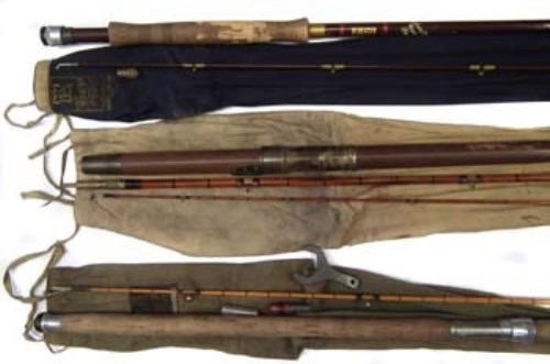 Lot 98 - Three Hardy rods  to include a No.1 L.R.H
