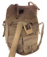 Lot 108 - Hardy canvas bag,   together with a Hardy rod