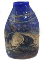 Lot 113 - Samuel Herman blue vase.