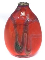 Lot 114 - Samuel Herman red vase.