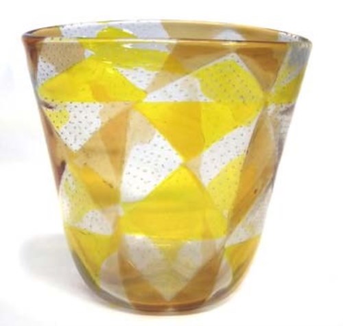 Lot 134 - Barovier and Toso Intarsia art glass vase