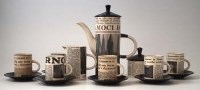 Lot 178 - Cinque Ports coffee set   printed with Italian